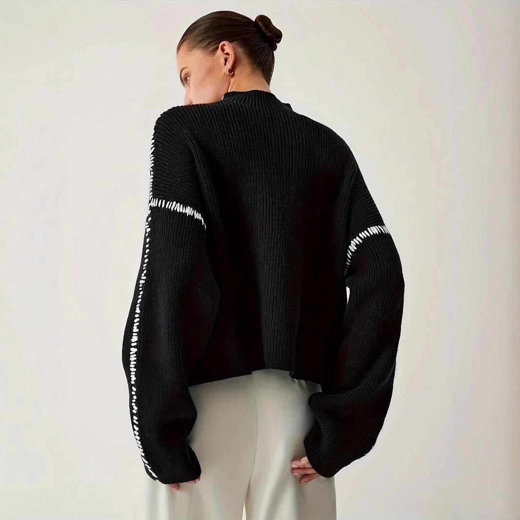 Women’s Black Round Neck Long Sleeve Top - MRC STORESweaters & HoodiesMy StoreWomen’s Black Round Neck Long Sleeve Top My Store MRC STORECJMY249025903CXBlackL