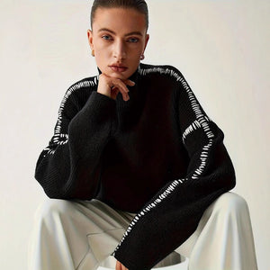 Women’s Black Round Neck Long Sleeve Top - MRC STORESweaters & HoodiesMy StoreWomen’s Black Round Neck Long Sleeve Top My Store  40.00MRC STORECJMY249025903CXBlackL