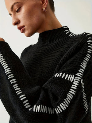Women’s Black Round Neck Long Sleeve Top - MRC STORESweaters & HoodiesMy StoreWomen’s Black Round Neck Long Sleeve Top My Store MRC STORECJMY249025903CXBlackL