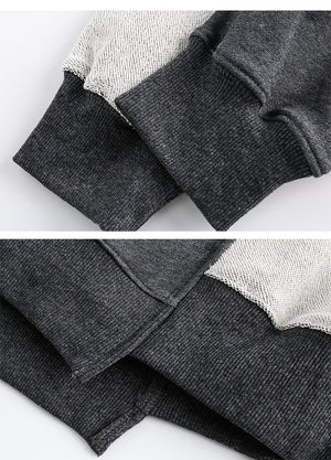 Patchwork Sweater - Loose Round Neck - MRC STORESweaters & HoodiesMy StoreMen’s Patchwork Sweater - Loose Round Neck My Store MRC STORECJXZ231557308HSBlue2XL