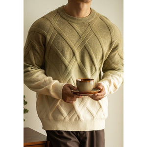 Diamond Lattice Sweater - Gradient Loose - MRC STORESweaters & HoodiesMy StoreDiamond Lattice Sweater - Gradient Loose My Store  41.26MRC STORECJYD229358802BYKhaki Green2XL