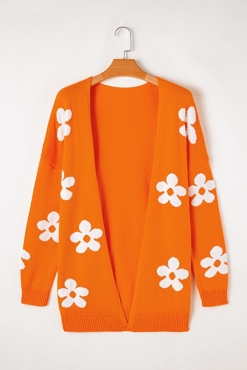 Floral Thermal Knit Cardigan – Loose Fit - MRC STORESweaters & HoodiesMy StoreFloral Print Thermal Knit Cardigan – Loose Acrylic Cardigan for Womem - MRC STOREMRC STORECJMY229228607GTLC2711718P2L