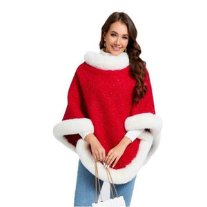 Festive Red Christmas Pullover Cape - Unisex Warm and Stylish - MRC STORESweaters & HoodiesMy StoreFestive Red Christmas Pullover Cape - Unisex Warm and Stylish - MRC STOREMRC STORECJWJ220323601AZRed