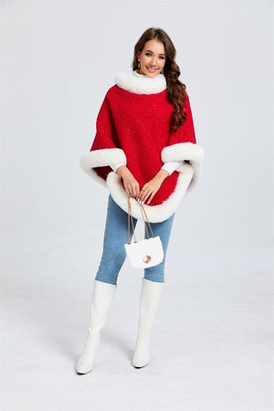 Festive Red Christmas Pullover Cape - Unisex Warm and Stylish - MRC STORESweaters & HoodiesMy StoreFestive Red Christmas Pullover Cape - Unisex Warm and Stylish - MRC STOREMRC STORECJWJ220323601AZRed