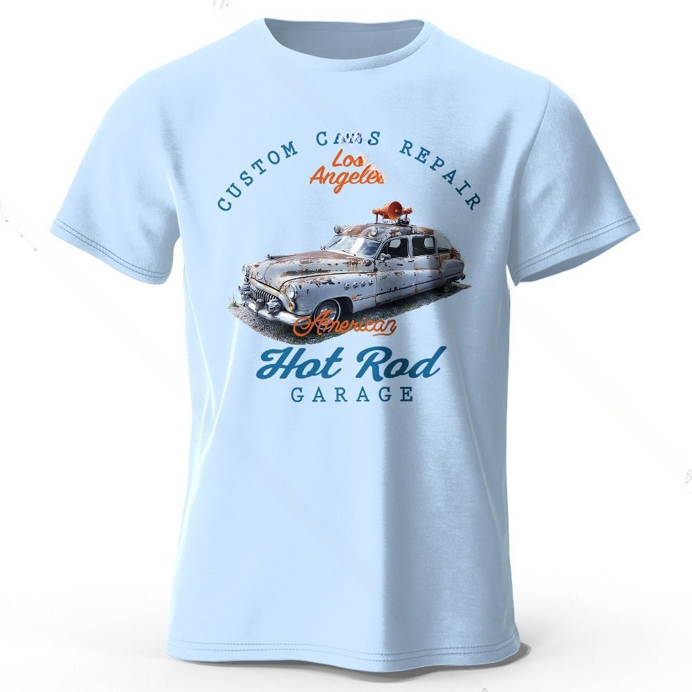 Unisex Car Club T-Shirt - Patch Print Casual - MRC STORET-ShirtsMy StoreUnisex Car Club T-Shirt - Patch Print Casual My Store  22.24MRC STORECJYH241293721UFSkyBlueL