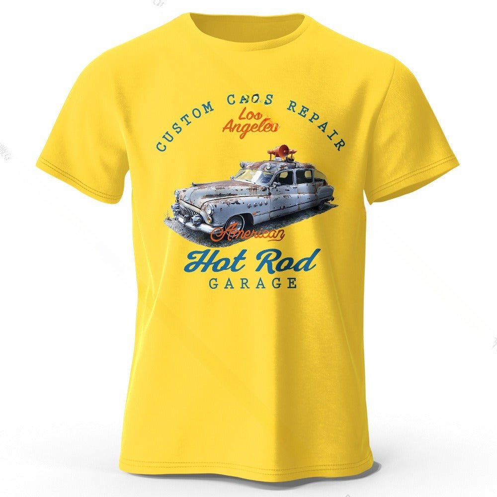 Unisex Car Club T-Shirt - Patch Print Casual - MRC STORET-ShirtsMy StoreUnisex Car Club T-Shirt - Patch Print Casual My Store  22.24MRC STORECJYH241293775WDYellowL