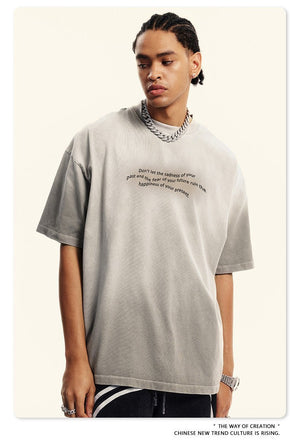 Retro T-Shirt - Washed Oversized Loose - MRC STORET-ShirtsMy StoreMen’s Retro T-Shirt - Washed Oversized Loose My Store MRC STORECJYH233197908HSLight GrayL