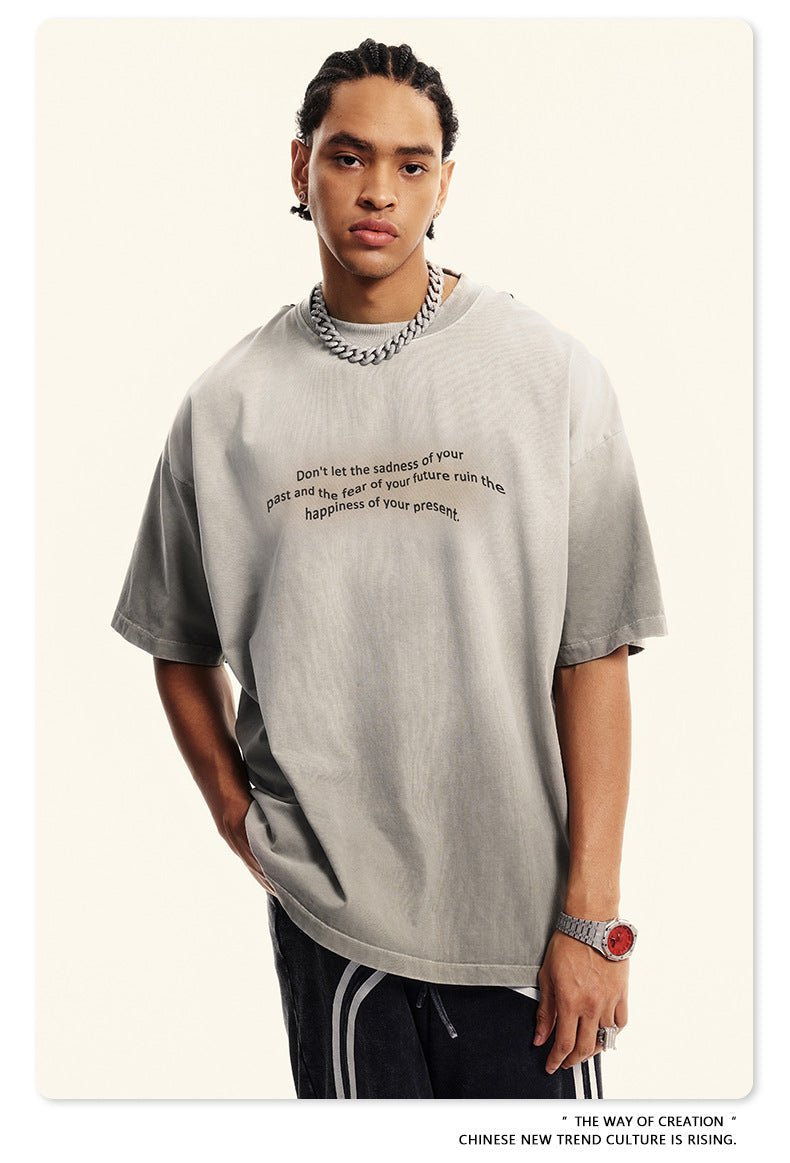Retro T-Shirt - Washed Oversized Loose - MRC STORET-ShirtsMy StoreMen’s Retro T-Shirt - Washed Oversized Loose My Store MRC STORECJYH233197923WDBase Version Light GrayL