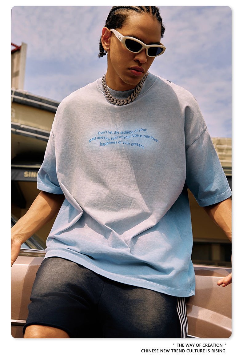 Retro T-Shirt - Washed Oversized Loose - MRC STORET-ShirtsMy StoreMen’s Retro T-Shirt - Washed Oversized Loose My Store MRC STORECJYH233197908HSLight GrayL
