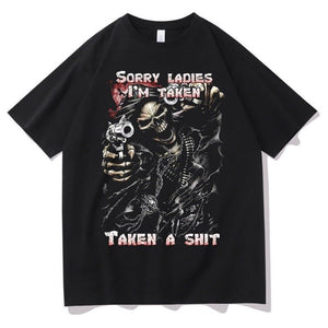 Men’s Graphic T-Shirt - Skull Taken Print - MRC STORET-ShirtsMy StoreMen’s Graphic T-Shirt - Skull Taken Print My Store MRC STORECJLS172227106FUBlack2XL