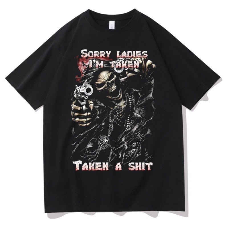 Men’s Graphic T-Shirt - Skull Taken Print - MRC STORET-ShirtsMy StoreMen’s Graphic T-Shirt - Skull Taken Print My Store MRC STORECJLS172227106FUBlack2XL