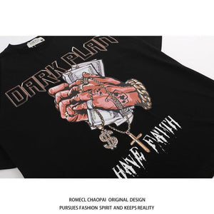 Casual Hip Hop Crew Neck Half - Sleeve T-Shirt – Cartoon Print Cotton Pullover - MRC STORET-ShirtsMy StoreCasual Hip Hop Crew Neck Half - Sleeve T-Shirt – Cartoon Print Cotton Pullover - MRC STOREMRC STORECJYH225560136JQBlack Cotton3XL