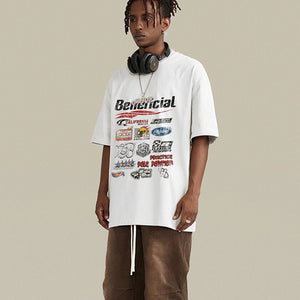 Men’s Oversized T-Shirt - Cartoon Washed Print - MRC STORET-ShirtsMy StoreMen’s Oversized T-Shirt - Cartoon Washed Print My Store MRC STORECJYH236317010JQBlack Fried SnowflakeL