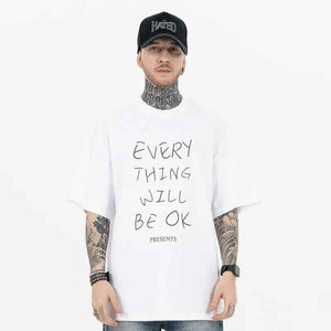 Every Thing Will Be Ok Casual print T-shirt - MRC STORET-ShirtsMy StoreEvery Thing Will Be Ok Casual print T-shirtMRC STORECJYH206184805EVBlackL