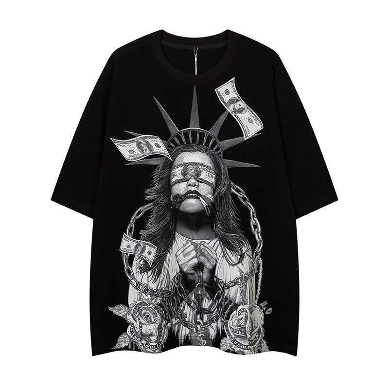 Men’s Street T-Shirt - Loose American Style - MRC STORET-ShirtsMy StoreMen’s Street T-Shirt - Loose American Style My Store MRC STORECJYH177798607GTBlackL