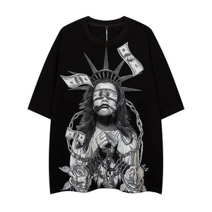 Men’s Street T-Shirt - Loose American Style - MRC STORET-ShirtsMy StoreMen’s Street T-Shirt - Loose American Style My Store MRC STORECJYH177798607GTBlackL
