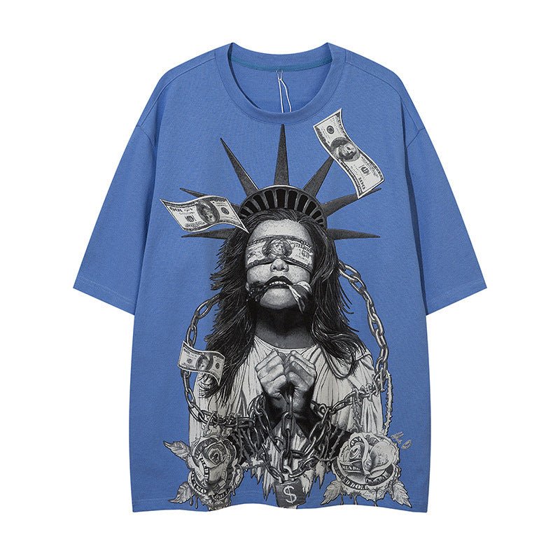 Men’s Street T-Shirt - Loose American Style - MRC STORET-ShirtsMy StoreMen’s Street T-Shirt - Loose American Style My Store MRC STORECJYH177798603CXBlueL