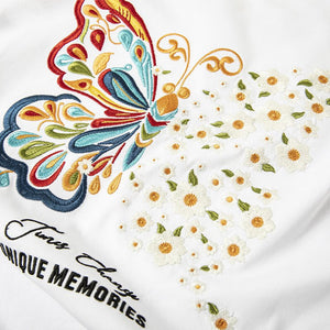 Short - Sleeve Butterfly Light - Changing T-Shirt – Cartoon Embroidery Fashion - MRC STORET-ShirtsMy StoreShort - Sleeve Butterfly Light - Changing T-Shirt – Cartoon Embroidery Fashion - MRC STOREMRC STORECJYH225655003CXBlackL
