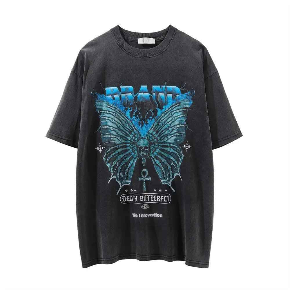 Skull Devil Print T-Shirt - MRC STORET-ShirtsMy StoreSkull Devil Print T-ShirtMRC STORECJYH200650902BYRetro BlackL