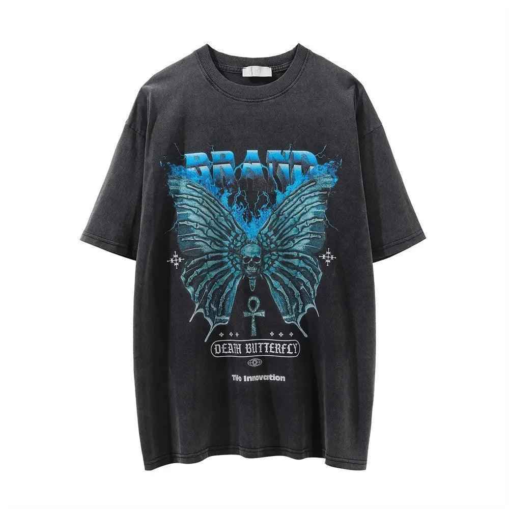 Skull Devil Print T-Shirt - MRC STORET-ShirtsMy StoreSkull Devil Print T-ShirtMRC STORECJYH200650902BYRetro BlackL