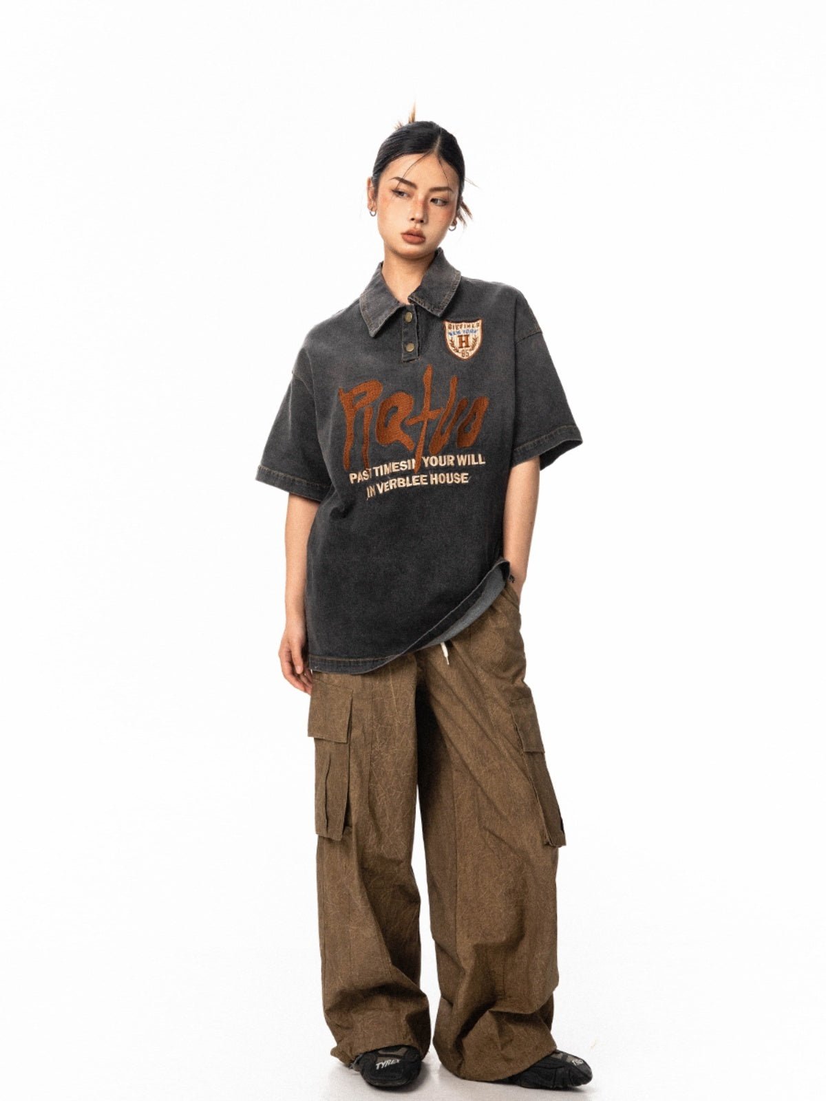 Unisex Denim T-Shirt - Retro Loose Short Sleeve - MRC STORET-ShirtsMy StoreUnisex Denim Shirt - Retro Loose Short Sleeve My Store MRC STORECJDS234464602BYBlackL