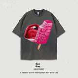 Women’s Street T-Shirt - Washed Cartoon Loose Top - MRC STORET-ShirtsMy StoreWomen’s Street T-Shirt - Washed Cartoon Loose Top My Store  27.86MRC STORECJYH238958657EVDark GrayL