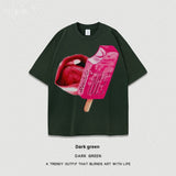 Women’s Street T-Shirt - Washed Cartoon Loose Top - MRC STORET-ShirtsMy StoreWomen’s Street T-Shirt - Washed Cartoon Loose Top My Store  27.86MRC STORECJYH238958651YBDark GreenL