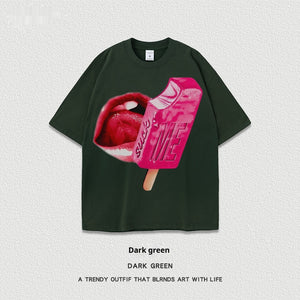 Women’s Street T-Shirt - Washed Cartoon Loose Top - MRC STORET-ShirtsMy StoreWomen’s Street T-Shirt - Washed Cartoon Loose Top My Store  27.86MRC STORECJYH238958651YBDark GreenL