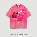 Women’s Street T-Shirt - Washed Cartoon Loose Top - MRC STORET-ShirtsMy StoreWomen’s Street T-Shirt - Washed Cartoon Loose Top My Store  27.86MRC STORECJYH238958615OLRose RedL
