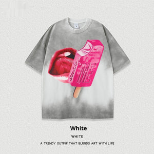 Women’s Street T-Shirt - Washed Cartoon Loose Top - MRC STORET-ShirtsMy StoreWomen’s Street T-Shirt - Washed Cartoon Loose Top My Store  27.86MRC STORECJYH238958633GTWhiteL