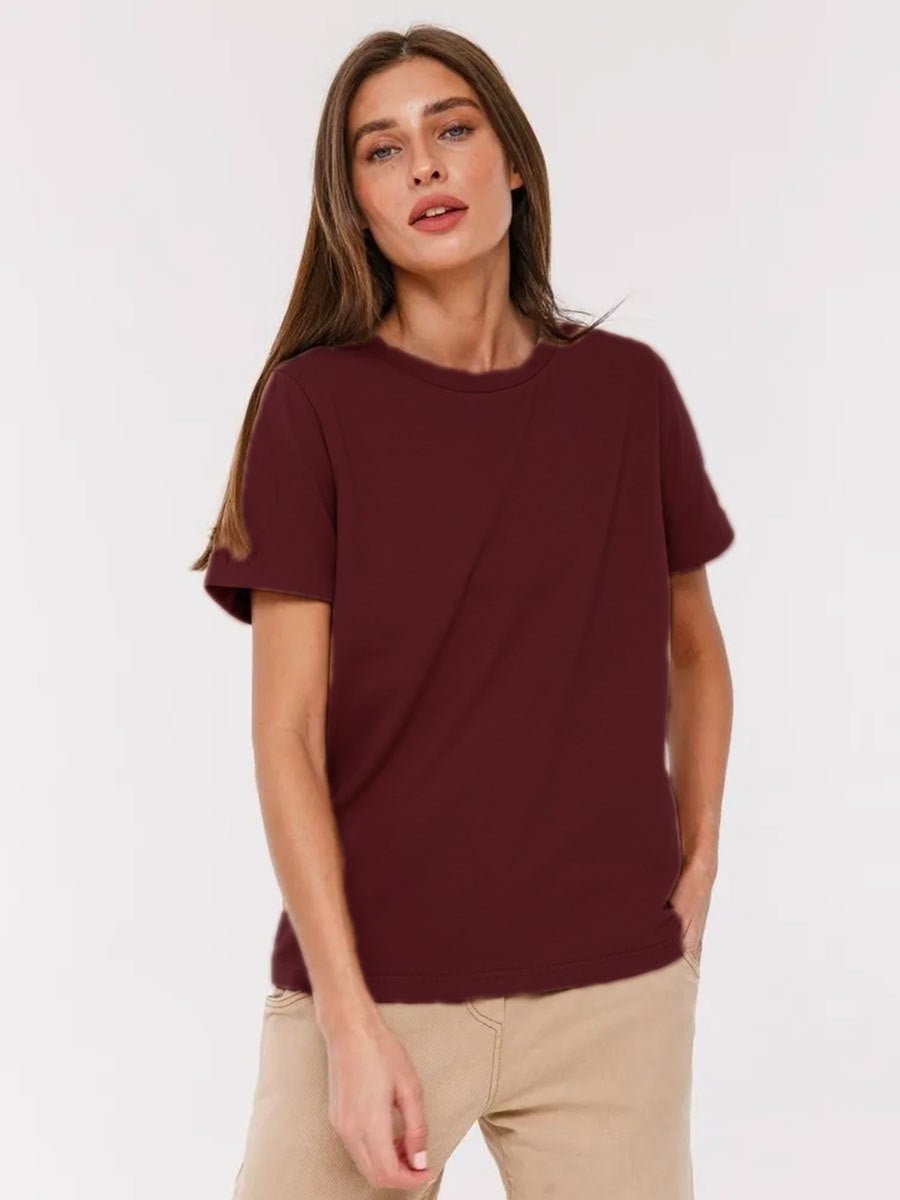 Unisex Casual T-Shirt - Round Neck Commuter Top - MRC STORET-ShirtsMy StoreUnisex Casual T-Shirt - Round Neck Commuter Top My Store  25.99MRC STORECJCS203043733GTDark Red2XL