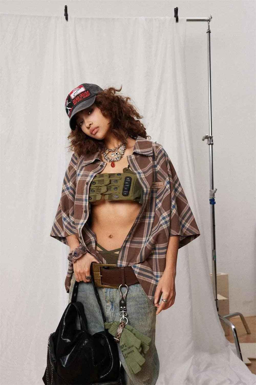 Brown Plaid Shirt - MRC STORET-ShirtsMy StoreBrown Plaid ShirtMRC STORECJDS204709702BYBrownL
