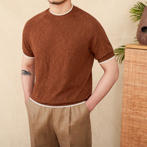 Men’s Casual T-Shirt - Breathable Linen Cotton - MRC STORET-ShirtsMy StoreMen’s Casual T-Shirt - Breathable Linen Cotton My Store MRC STORECJDS240947109IRCoffee2XL