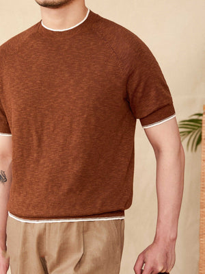 Men’s Casual T-Shirt - Breathable Linen Cotton - MRC STORET-ShirtsMy StoreMen’s Casual T-Shirt - Breathable Linen Cotton My Store MRC STORECJDS240947104DWHemp Apricot2XL