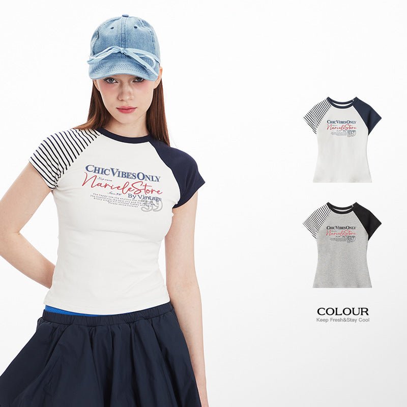 Women’s Letter T-Shirt - Short Sleeve Cotton - MRC STORET-ShirtsMy StoreWomen’s Letter T-Shirt - Short Sleeve Cotton My Store MRC STORECJCS234304106FUFlower GrayL