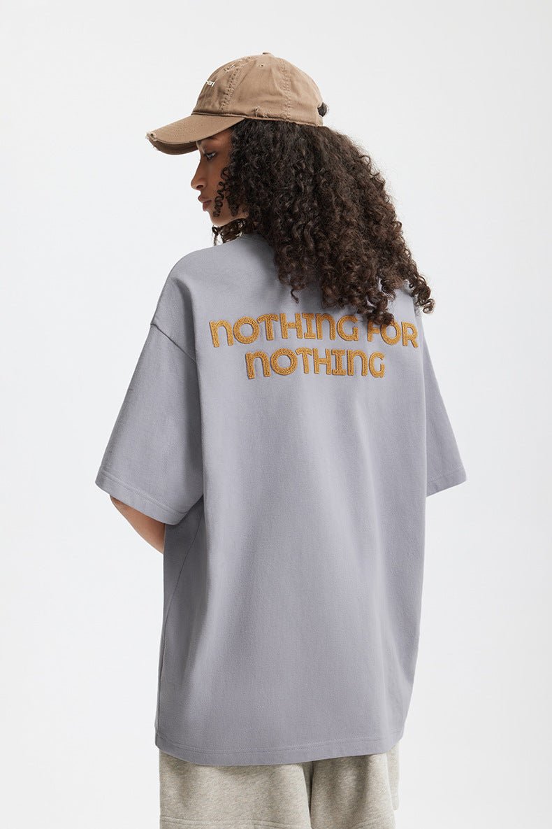 Embroidered T-Shirt - Retro Thread Collar - MRC STORET-ShirtsMy StoreMen’s Embroidered T-Shirt - Retro Thread Collar My Store MRC STORECJYH233219805EVGrayL