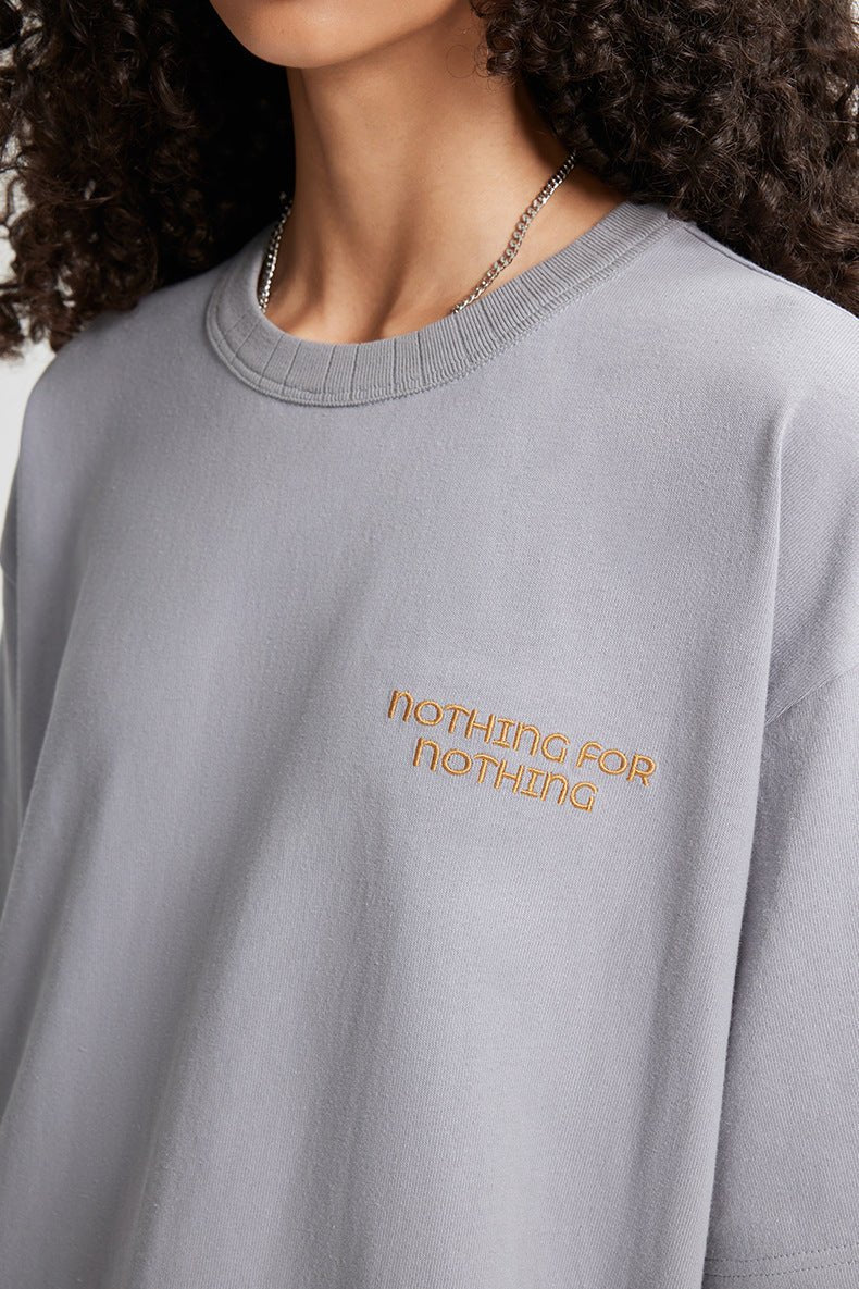 Embroidered T-Shirt - Retro Thread Collar - MRC STORET-ShirtsMy StoreMen’s Embroidered T-Shirt - Retro Thread Collar My Store MRC STORECJYH233219805EVGrayL