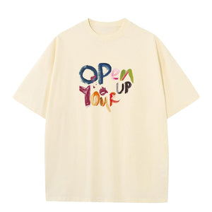 Spray Pure Cotton Retro Printed Casual Loose All - match T-shirt - MRC STORET-ShirtsMy StoreSpray Pure Cotton Retro Printed Casual Loose All - match T-shirt My Store MRC STORECJYH236109210JQMilky White2XL