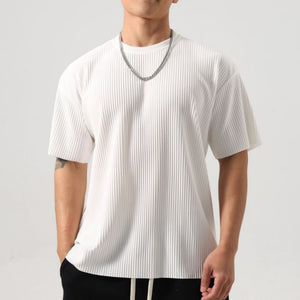 Men’s Casual T-Shirt - Loose Striped Fit - MRC STORET-ShirtsMy StoreMen’s Casual T-Shirt - Loose Striped FitMRC STORECJYD228213014NMRound Collar In Black2XL