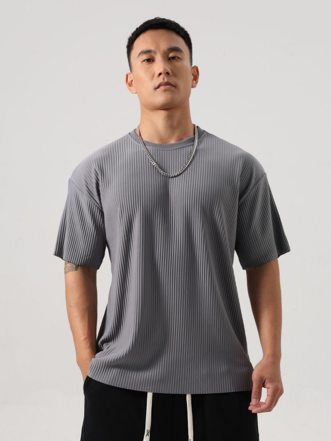 Men’s Casual T-Shirt - Loose Striped Fit - MRC STORET-ShirtsMy StoreMen’s Casual T-Shirt - Loose Striped FitMRC STORECJYD228213014NMRound Collar In Black2XL
