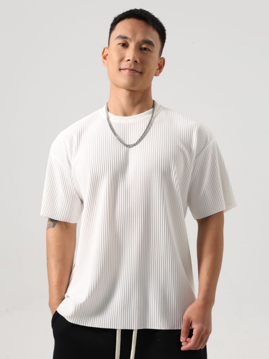 Men’s Casual T-Shirt - Loose Striped Fit - MRC STORET-ShirtsMy StoreMen’s Casual T-Shirt - Loose Striped FitMRC STORECJYD228213014NMRound Collar In Black2XL