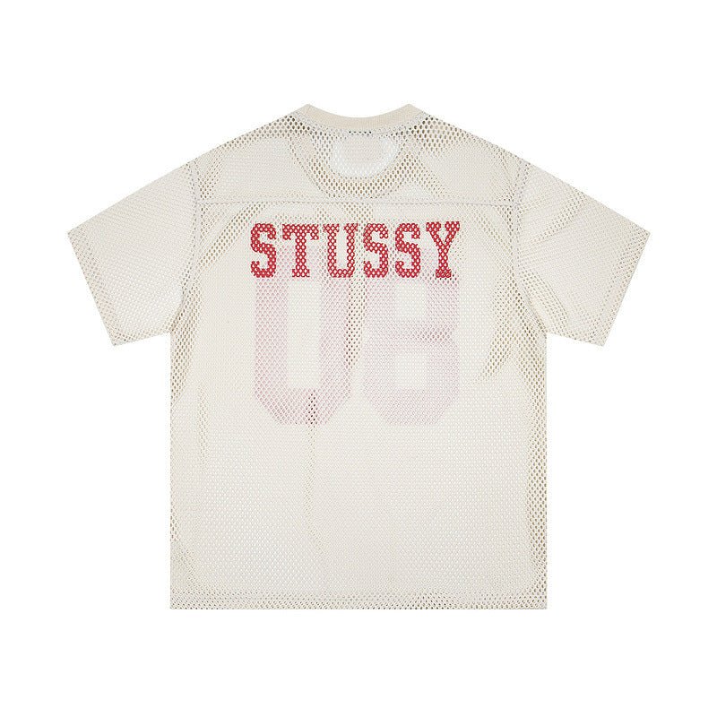 Sports Jersey - Letter Print Short Sleeve Top - MRC STORET-ShirtsMy StoreSports Jersey - Letter Print Short Sleeve Top My Store MRC STORECJYH241438086HSXC6943 BlackL
