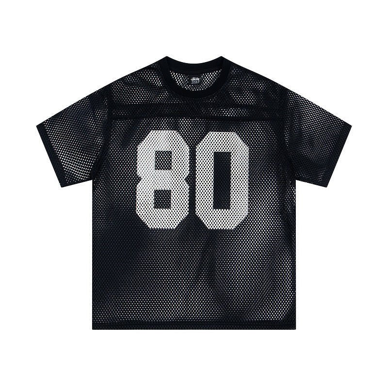 Sports Jersey - Letter Print Short Sleeve Top - MRC STORET-ShirtsMy StoreSports Jersey - Letter Print Short Sleeve Top My Store  35.66MRC STORECJYH241438094PKXC6946 BlackL