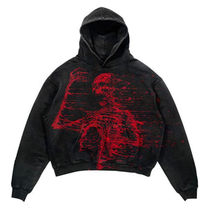 Punk Design Slim Fit Printed Hoodie - MRC STORETopMy StorePunk Design Slim Fit Printed Hoodie - MRC STOREMRC STORECJWY184117306FU01style3XL