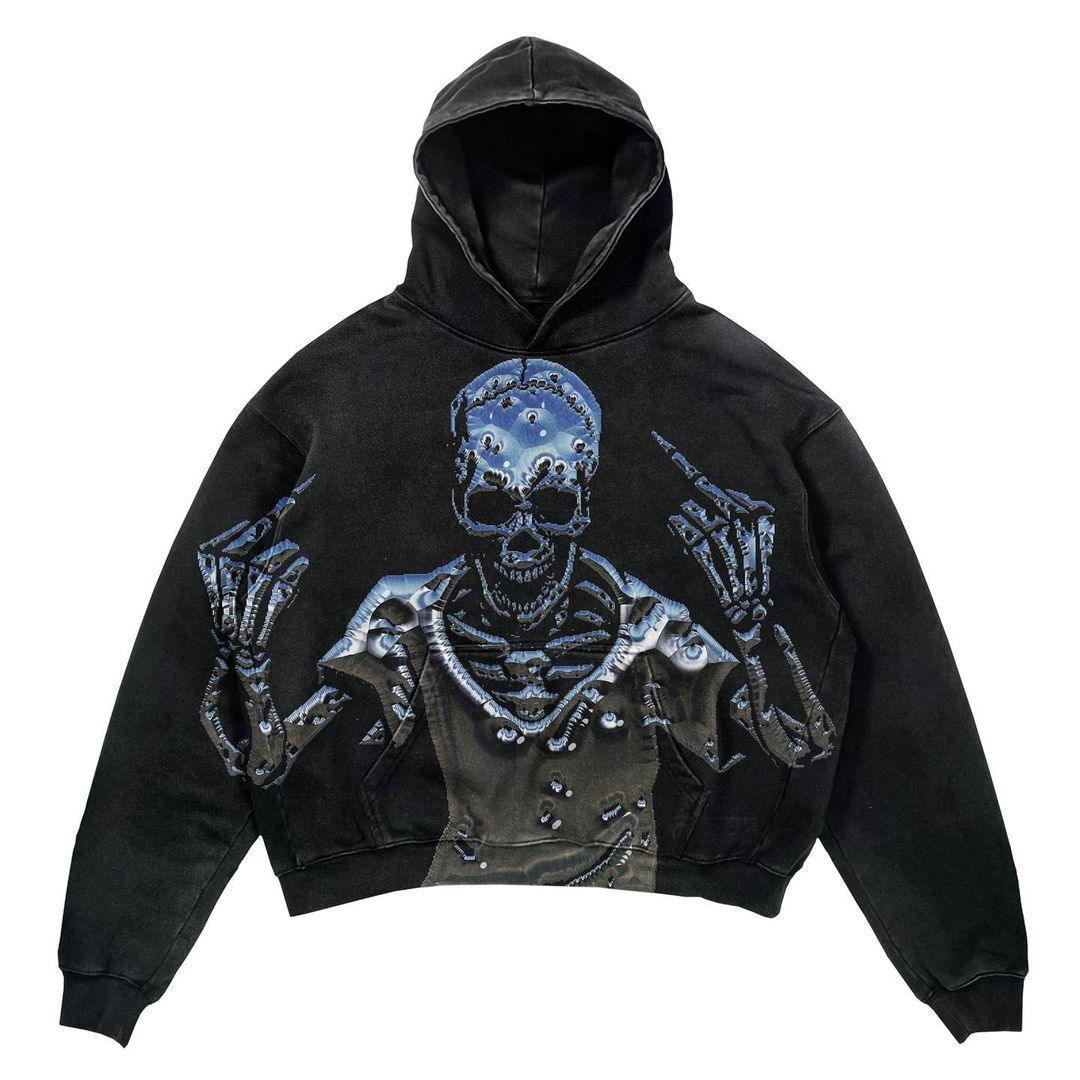 Punk Design Slim Fit Printed Hoodie - MRC STORETopMy StorePunk Design Slim Fit Printed Hoodie - MRC STOREMRC STORECJWY184117306FU01style3XL