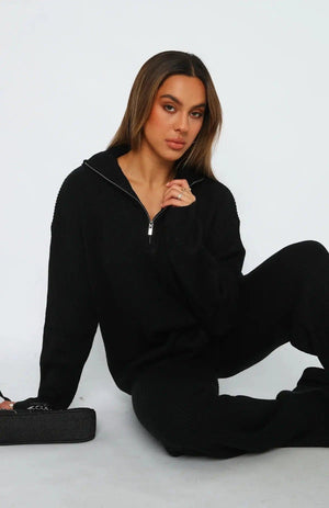 Comfortable Lapel Long Sleeve Pants Suit - MRC STORETopMy StoreComfortable Lapel Long Sleeve Pants Suit - MRC STOREMRC STORECJMY211114111KPBlackL