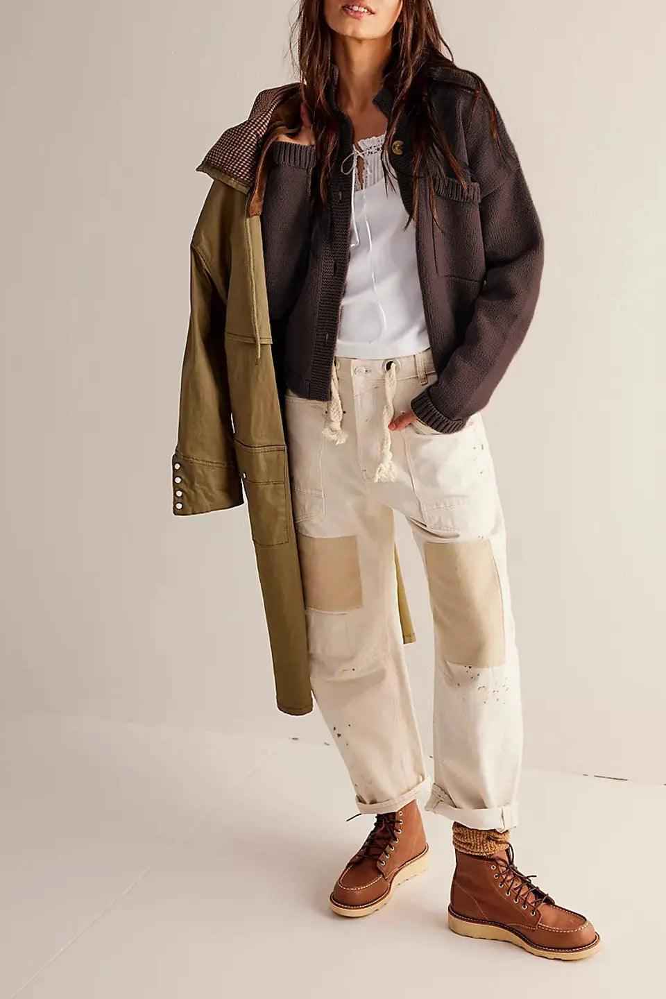 Knitted Cardigan Coat - MRC STORETopMy StoreKnitted Cardigan CoatMRC STORECJMY211007619SHRed BrownL