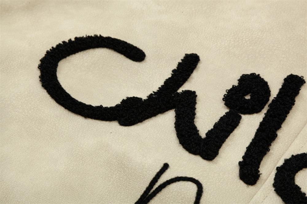 Letter Embroidery Creative Biker's Leather Jacket - MRC STORETopMy StoreLetter Embroidery Creative Biker's Leather Jacket - MRC STOREMRC STORECJYD211097205EVApricotL