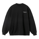 Apricot-colored Retro Print Crew Neck Sweatshirt by My Store, loose fit top with vintage-inspired print and casual style.