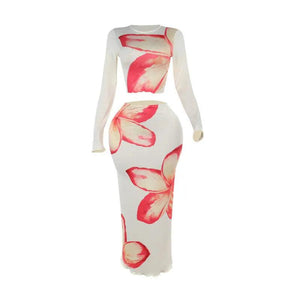 Round Neck Long Sleeve Top Mid length Dress Set - MRC STORETopMy StoreRound Neck Long Sleeve Top Mid length Dress Set - MRC STOREMRC STORECJLS211583803CXApricotL